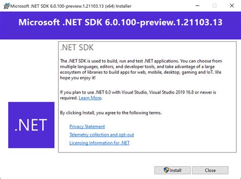 dotnet 6 install|Install .NET on Windows .